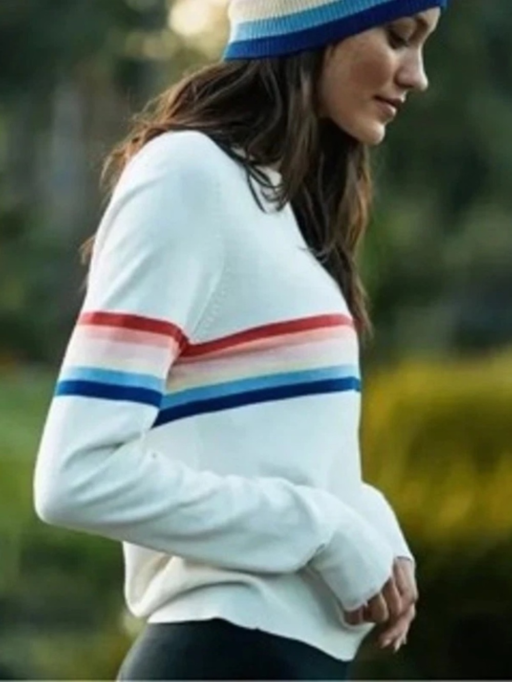 Spiritual Gangster x Madeleine Thompson Rainbow Sweater Large - Picture 4 of 13